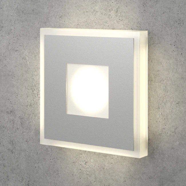 Встраиваемый в стену светильник Steps S1711, квадратный, 3000K Встраиваемый в стену светильник Steps S1711, квадратный, 3000K