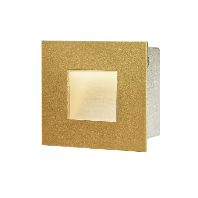 Светильник для лестницы золото встраиваемый Steps S1763-GO-WW