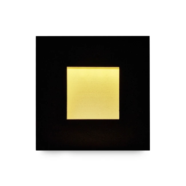 Светильник чёрный квадратный, подсветка ступеней Steps S1763-BL-WW