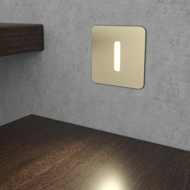 Светильник Steps S1724-BR-WW бронзовый встраиваемый в стену