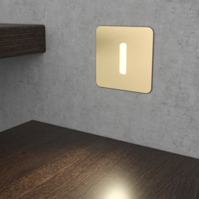 Светильник Steps S1724-GO-WW золотой, встраиваемый, 3000K