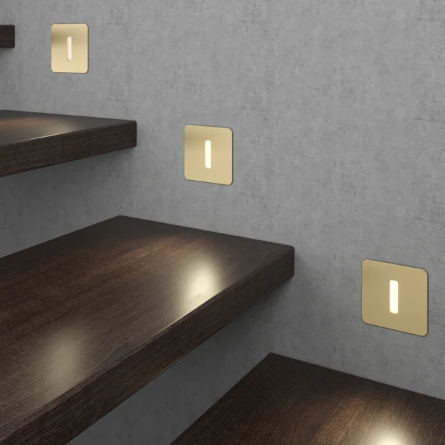 Светильник встраиваемый Steps S1724-GO-WW, золото, 3000K