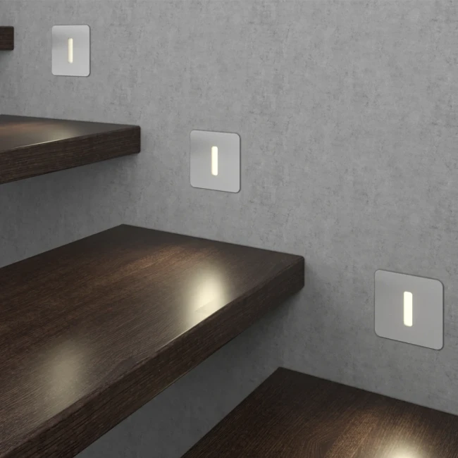 Светильник накладной Steps S1724-SL-WW, серебро, 3000K