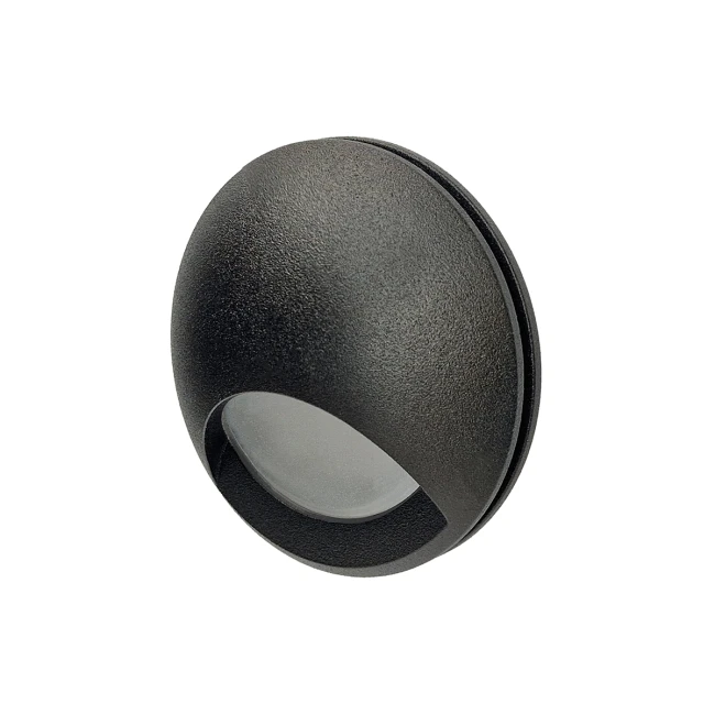 Чёрный светильник встраиваемый светодиодный на лестницу Steps S1007-BL Чёрный светильник встраиваемый светодиодный на лестницу Steps S1007-BL