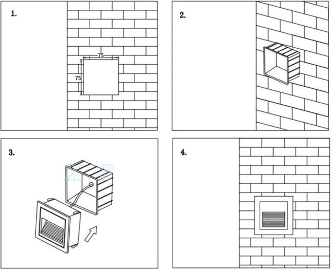 Светильник бежевый Steps S1733-BG-WW, влагозащищенный IP65